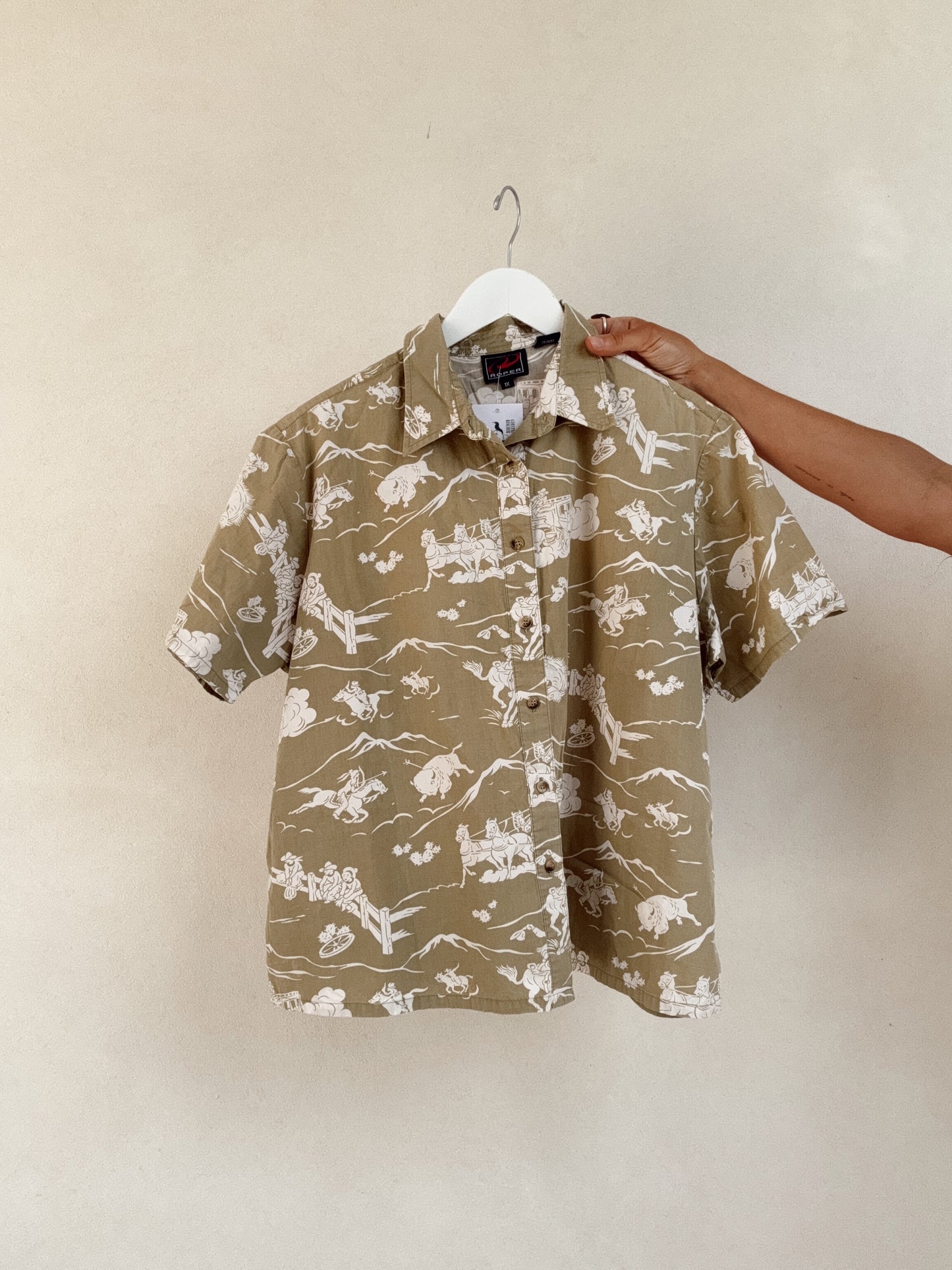 Western Vintage Collared Shirt