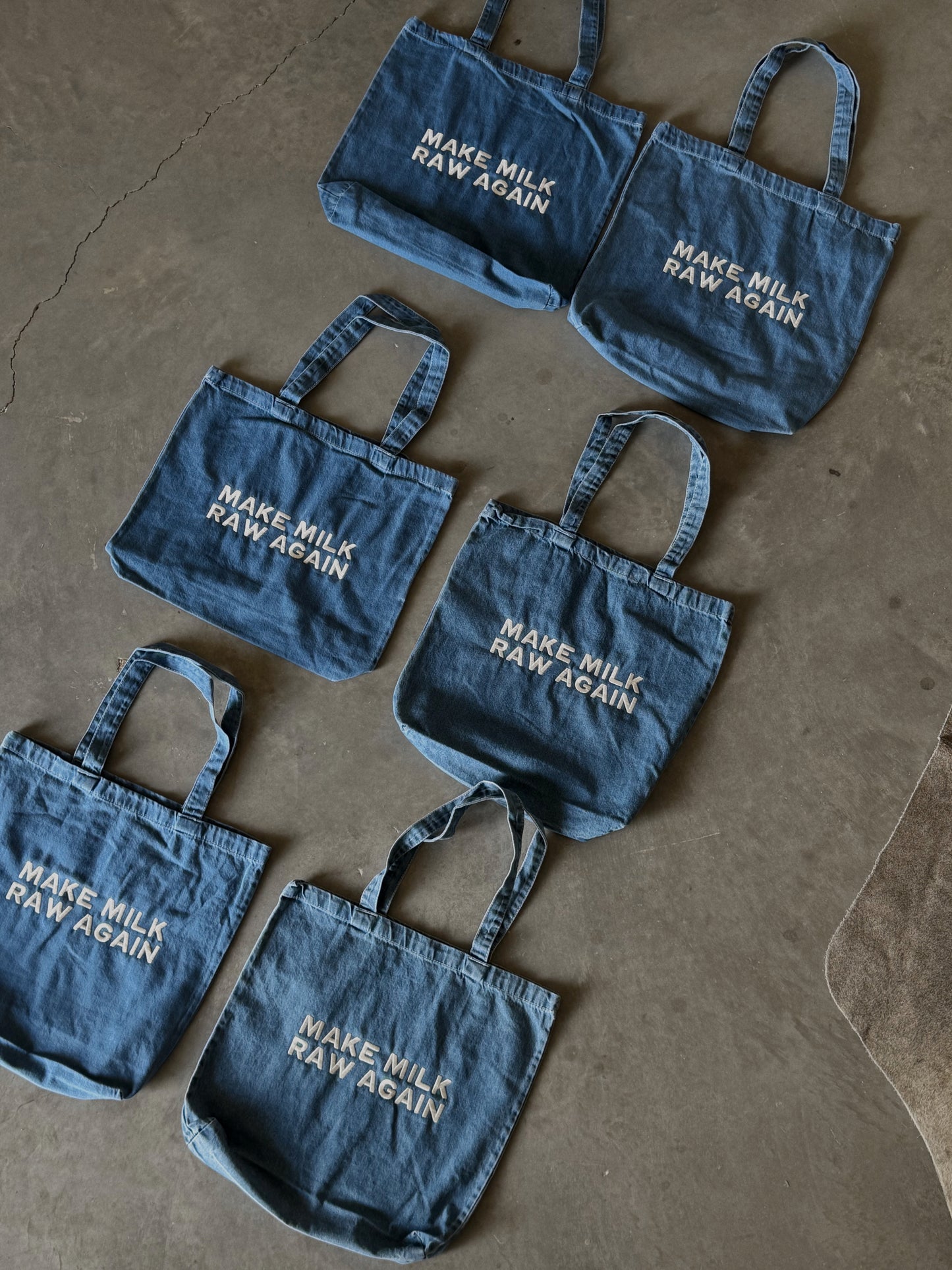 MAKE MILK RAW AGAIN - tote
