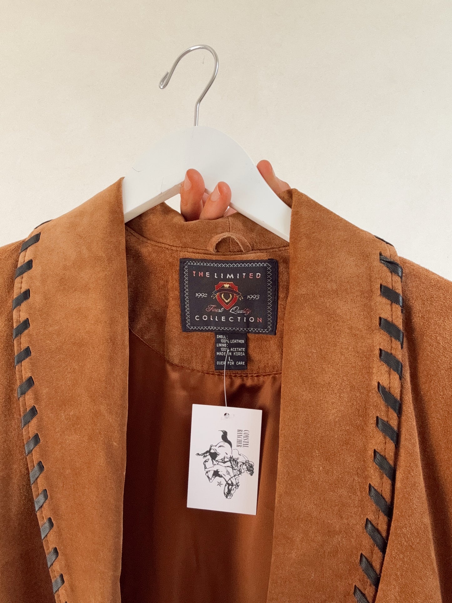 Western Vintage Leather Long Jacket