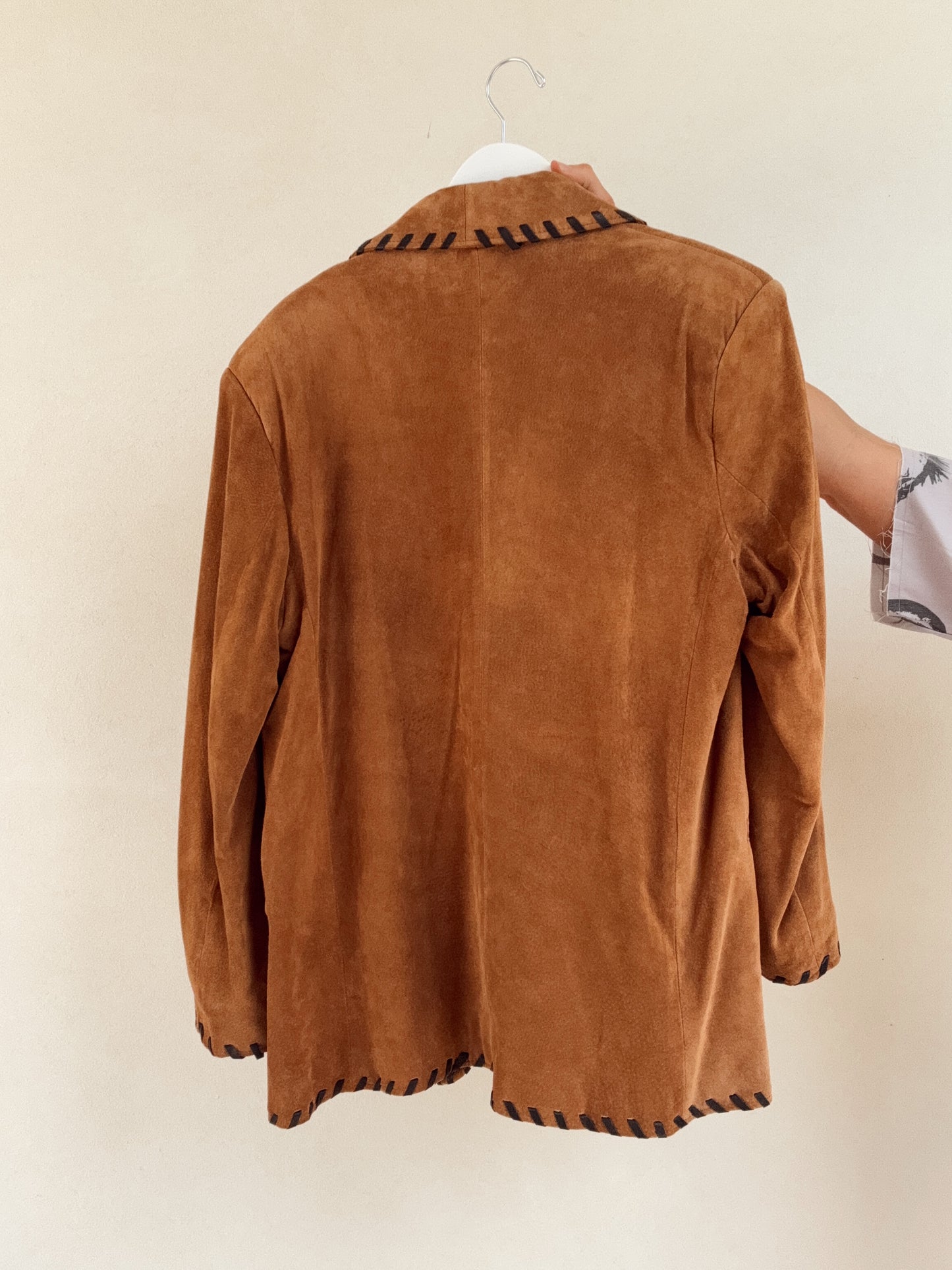 Western Vintage Leather Long Jacket