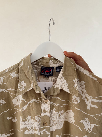 Western Vintage Collared Shirt