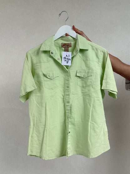 Western Vintage Wrangler Lime Top
