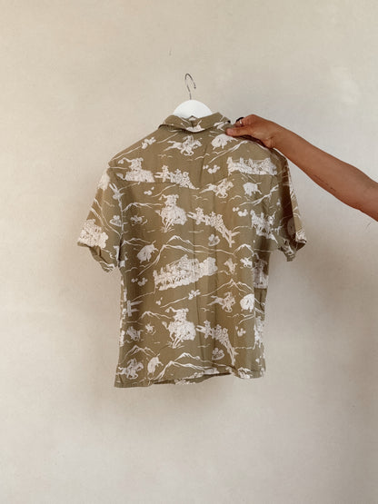 Western Vintage Collared Shirt