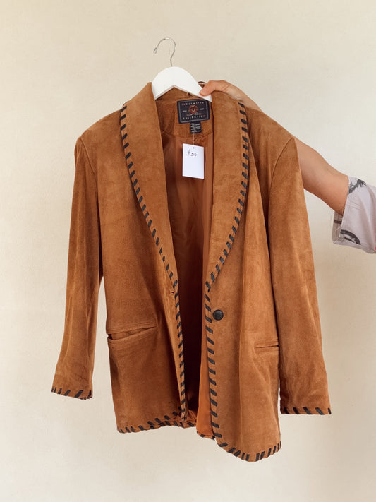 Western Vintage Leather Long Jacket